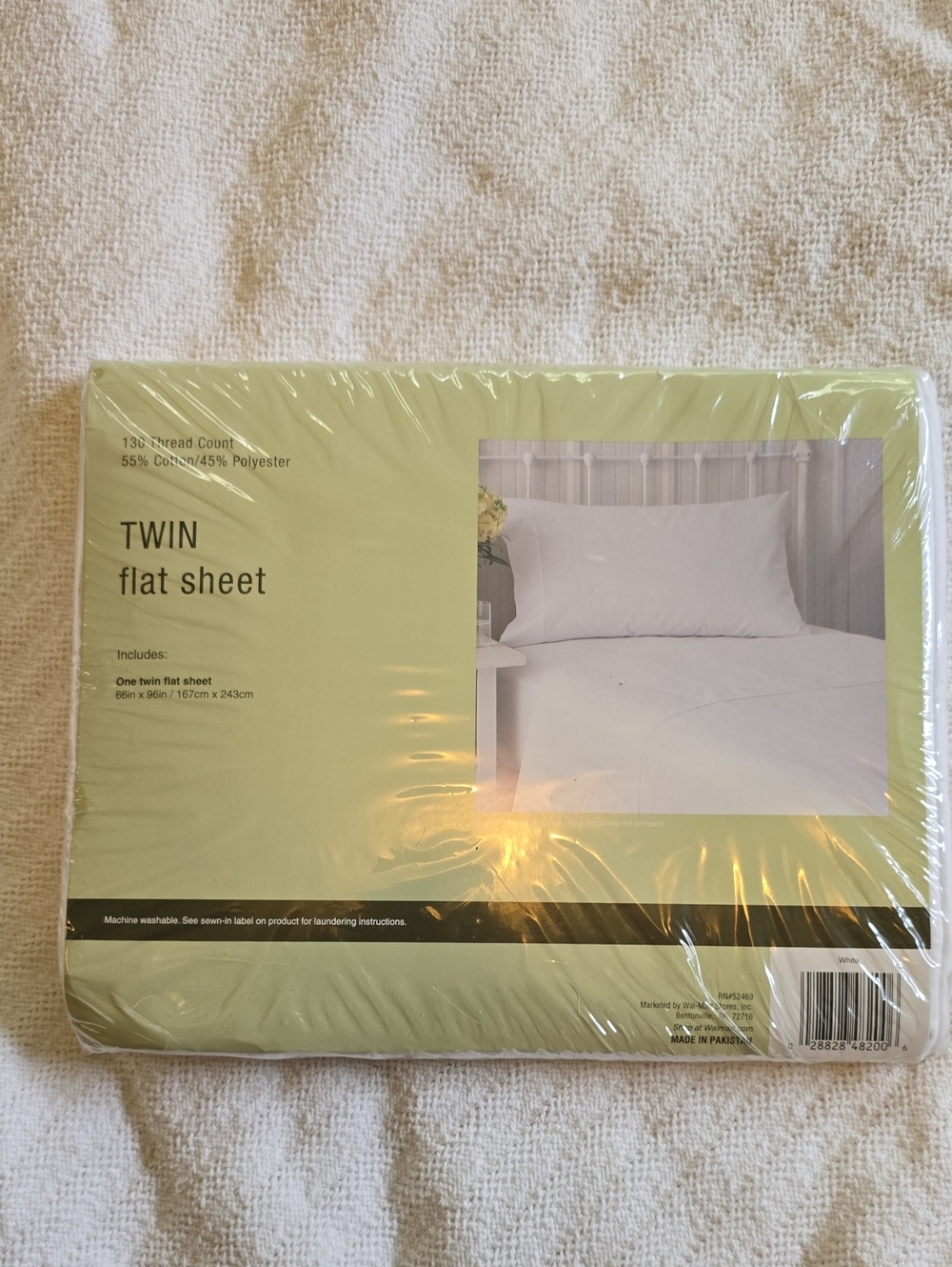 Twin Flat Sheet - White